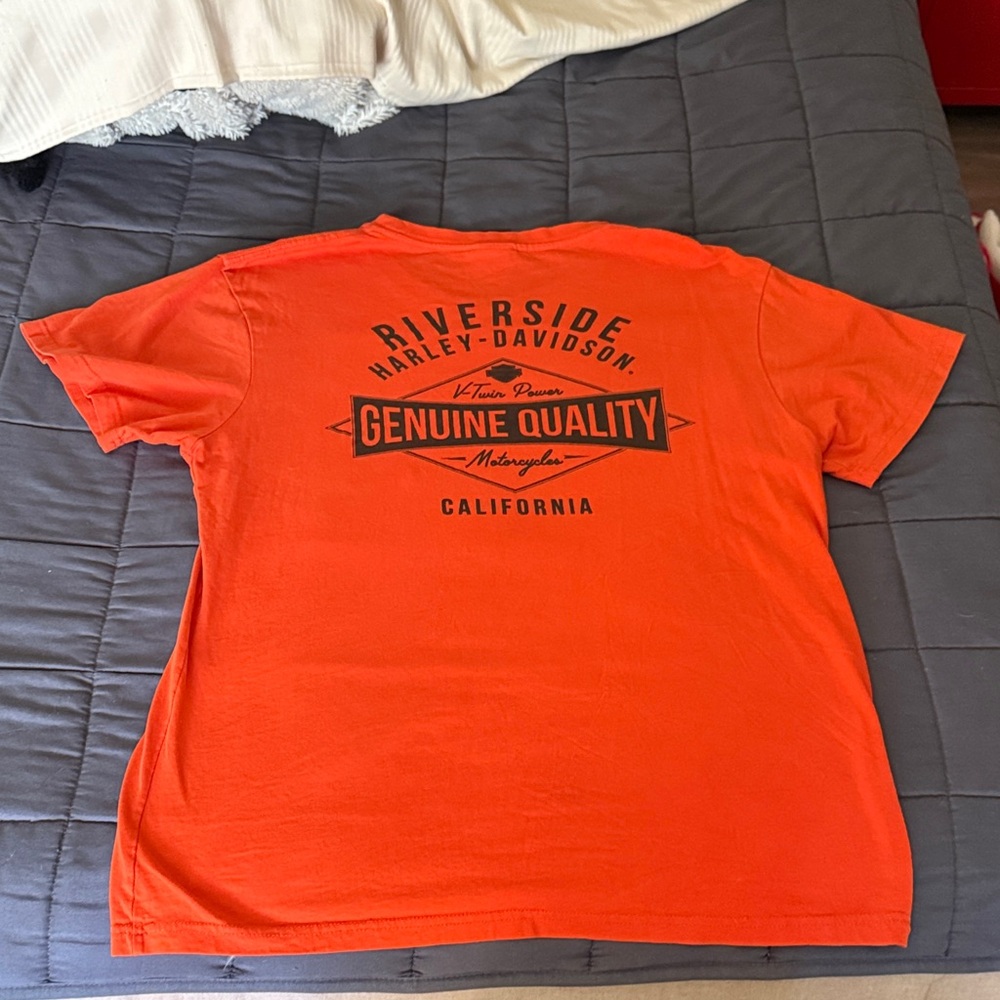 Harley-Davidson Men's Vibrant Orange Tee